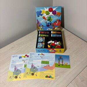 Blue Orange Kaboom Stacking Crashing Building Board Game Strategy 90% Complete